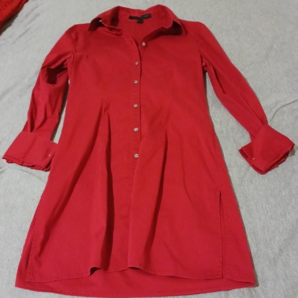 Express button-up shirt dress